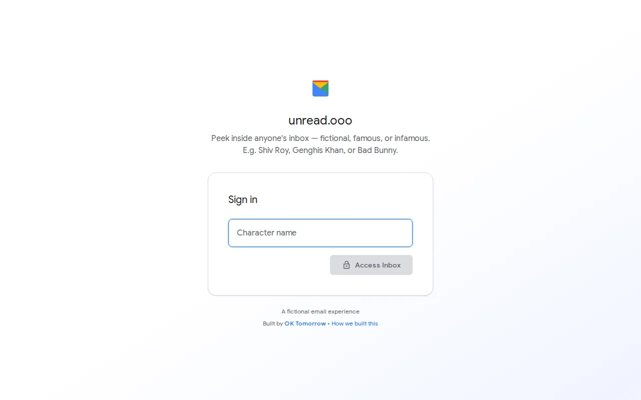 Simulate Anybody's Gmail Inbox