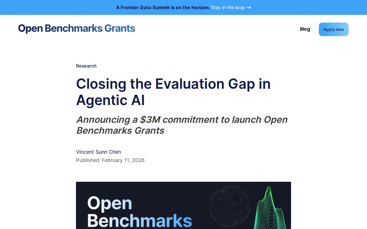 Open Benchmarks Grants– a $3M commitment to close the AI eval gap