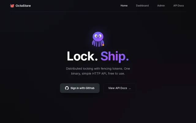 OctoStore = Leader election as a service (single binary, self-hostable)
