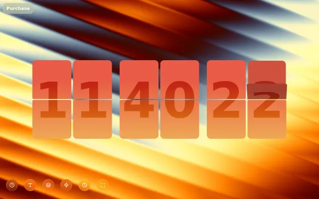 An aesthetic customizable online flip clock and my first ever app