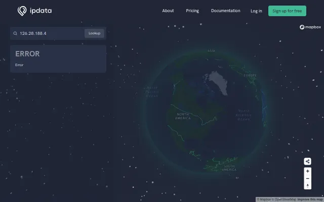 Beautiful IP Address Data Pages