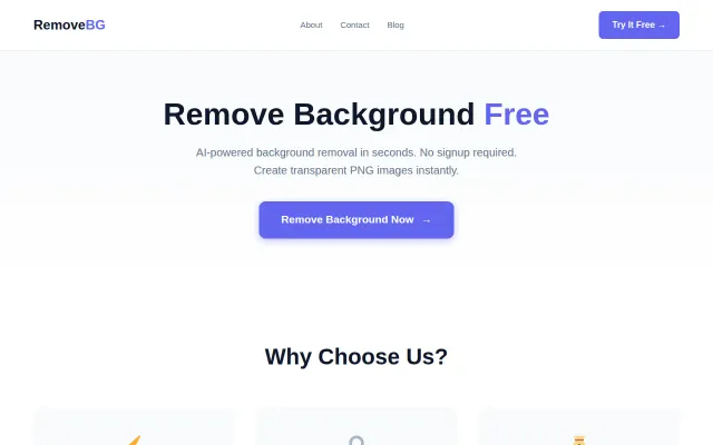 Free AI background remover – no signup, no watermarks, unlimited use