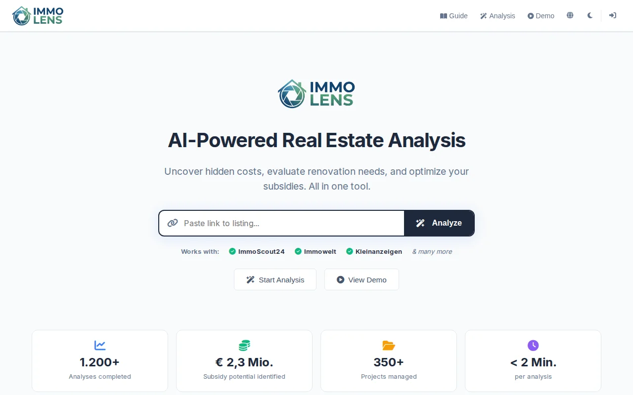 Immo-Lens, AI tool that estimates renovation costs in property listings