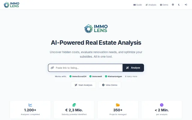 Immo-Lens, AI tool that estimates renovation costs in property listings