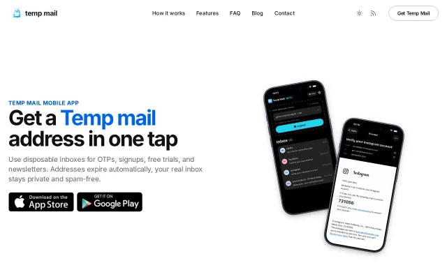 Temp Mail – Fastest temporary email generator for iOS/macOS
