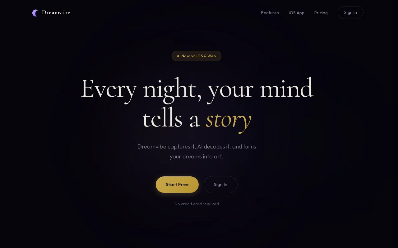 Dreamvibe – AI dream journal that maps dreams to 17 brain regions