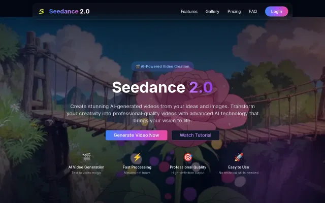AI-powered video creation web app
