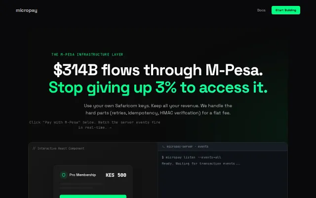 Micropay – Stripe for Africa's biggest payment network