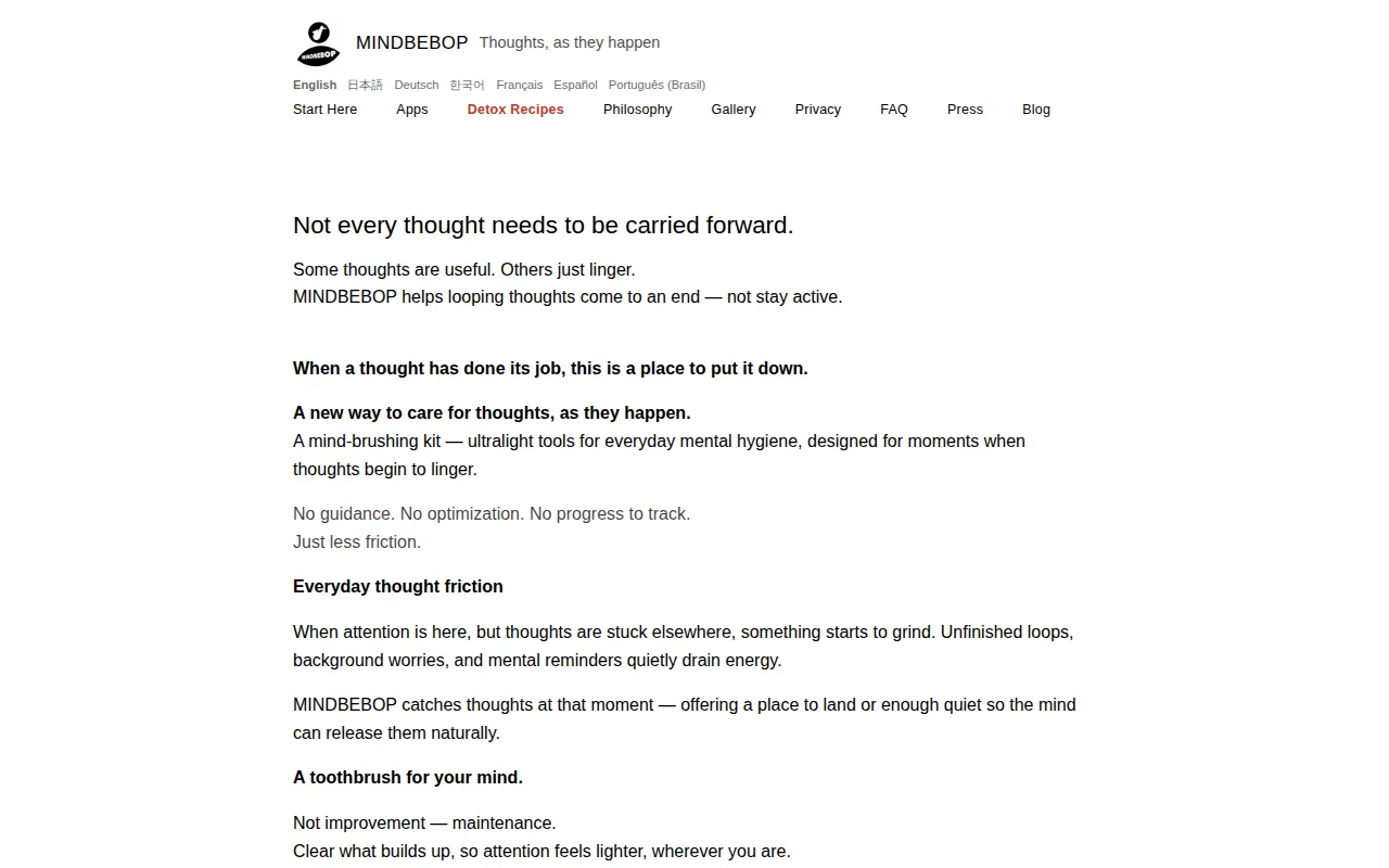 1MB iOS apps designed to reduce mental open loops