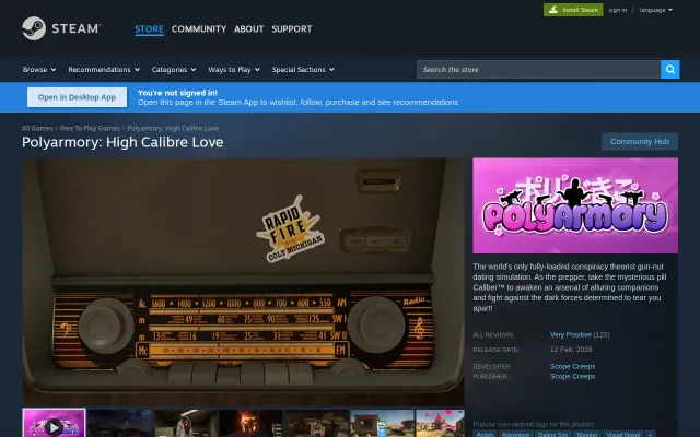 7-day jam became a 14-month build. satirical gun dating SIM (free)