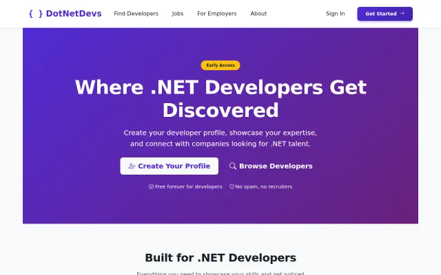 DotNetDevs – a reverse job board for .NET developers