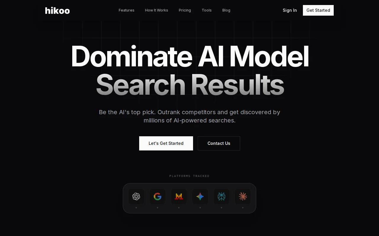 Hikoo – Track and optimize how AI search engines talk about your brand