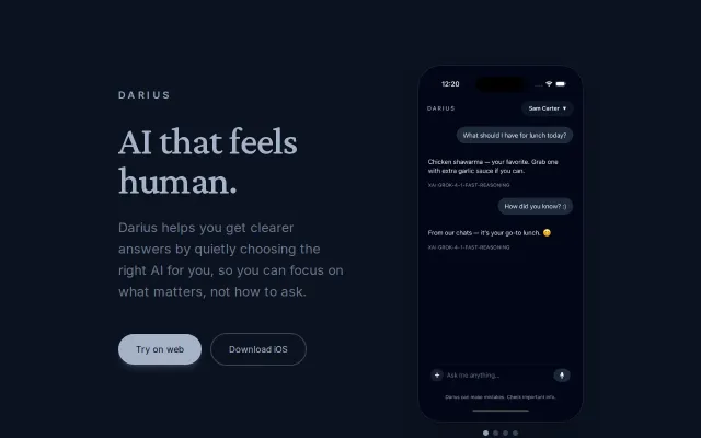 Darius – An AI router that selects the best model for each prompt