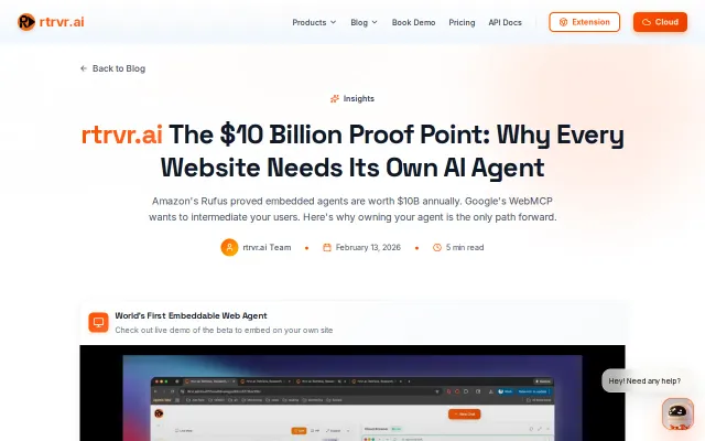 Rover – Embeddable web agent