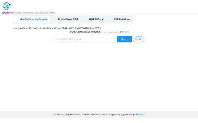 Explore ASN Relationships and BGP Route History with Real Internet Data