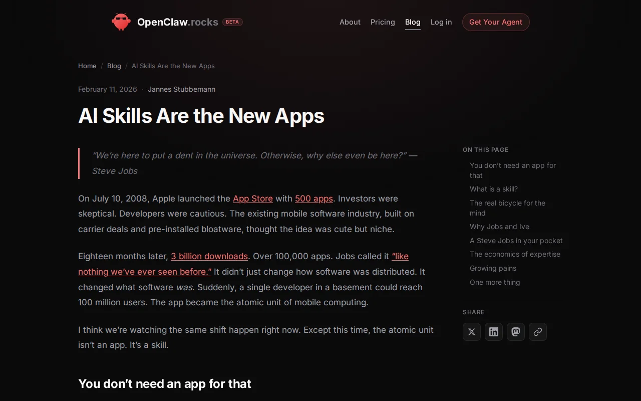 A Steve Jobs in Your Pocket AI Skill