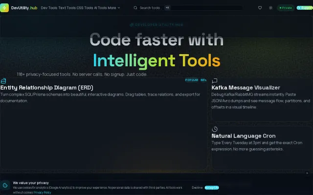 DevUtility Hub Source Code – 117 Tools in Next.js 15