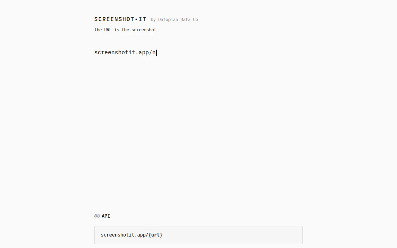 ScreenshotIt – What if a screenshot was just a URL?