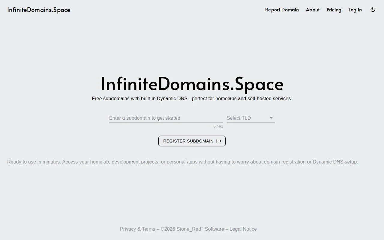 I build a service that gives you free subdomains with Dynamic DNS