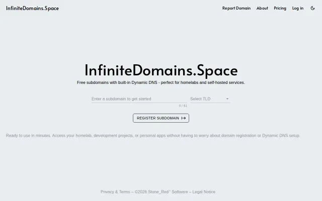 I build a service that gives you free subdomains with Dynamic DNS