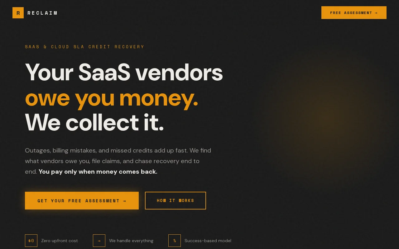 We recover SLA credits your cloud vendors owe you