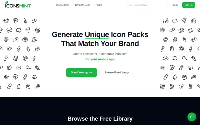 Generate unique icon sets and extend them later in the same style