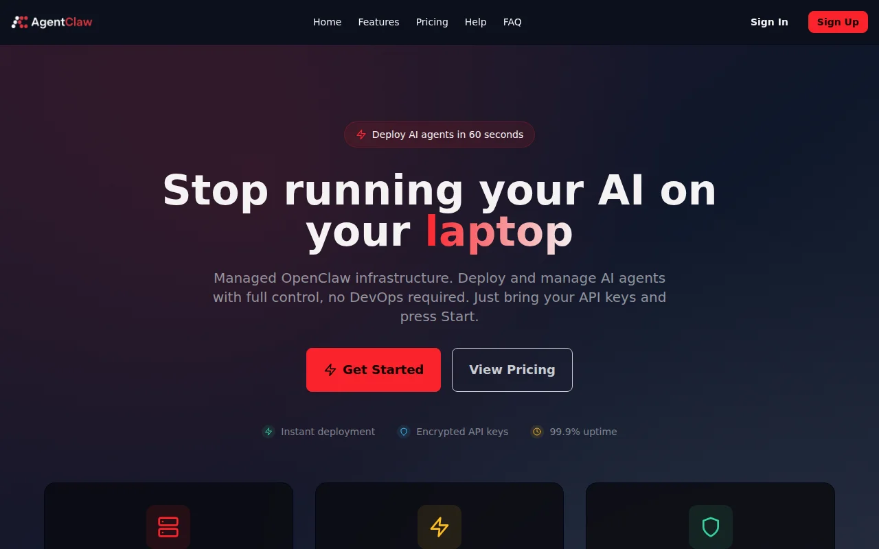 AgentClaw – A no-code platform for OpenClaw agents