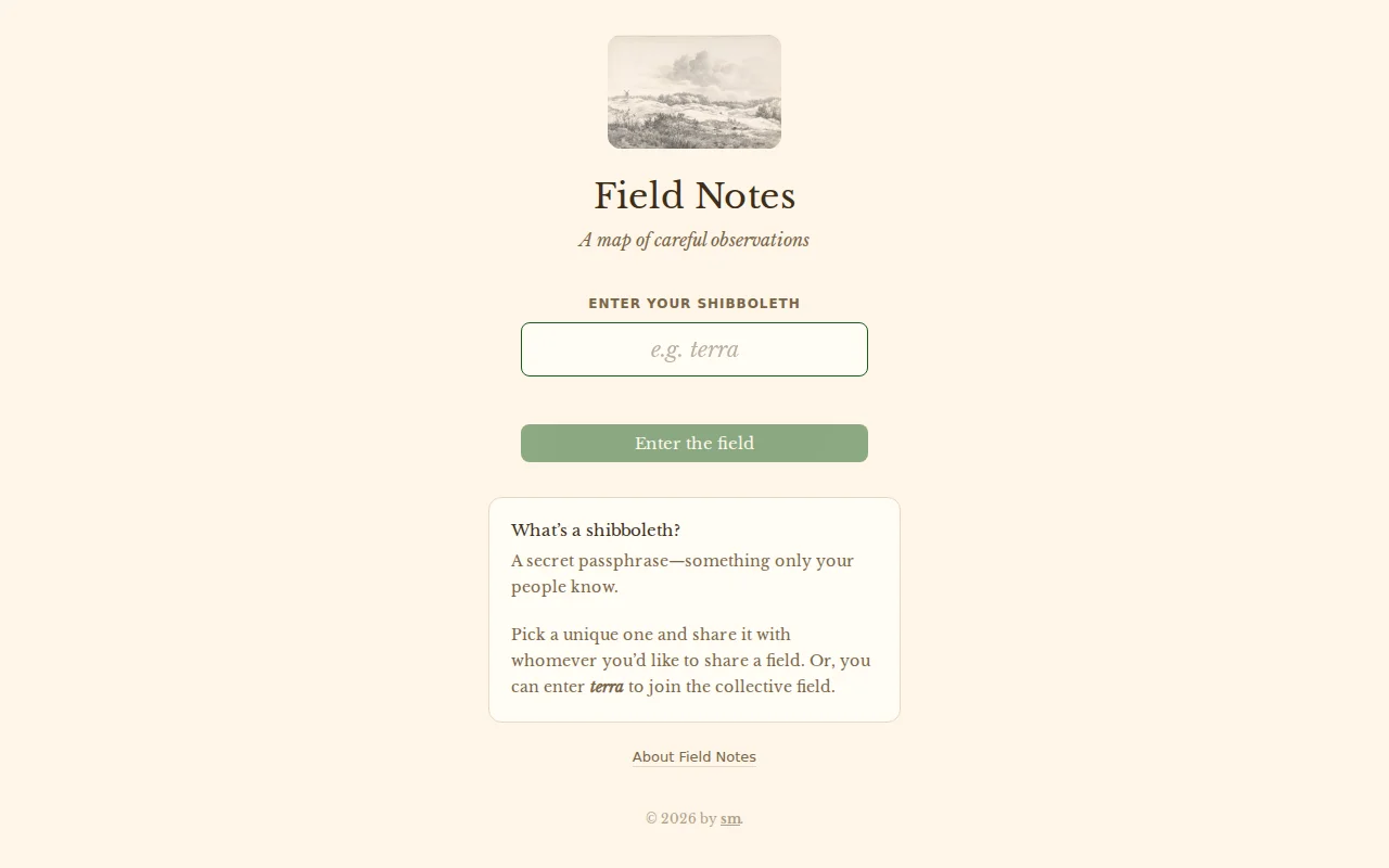 Fieldnotes