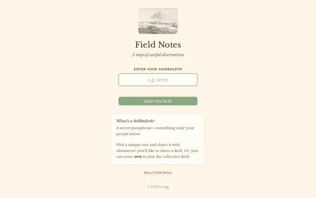 Fieldnotes