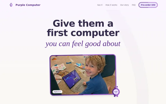Purple Computer – Turn an old laptop into a calm first kids computer