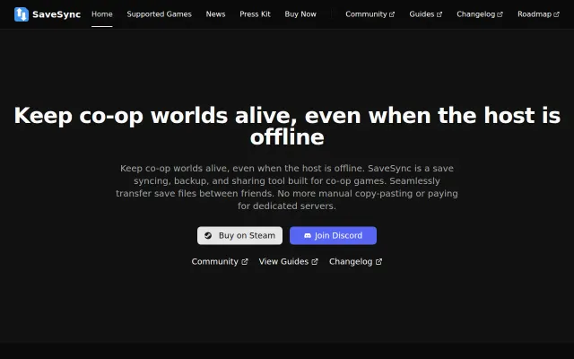 SaveSync – A co-op save sync tool that uses Steam Workshop as a CDN