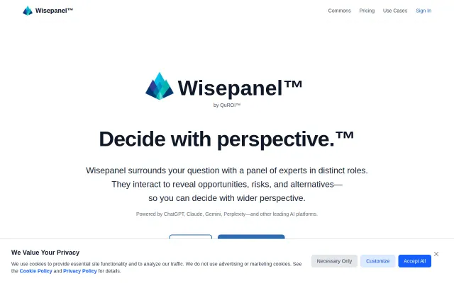 Wisepanel – Multi-model AI panel for decision support