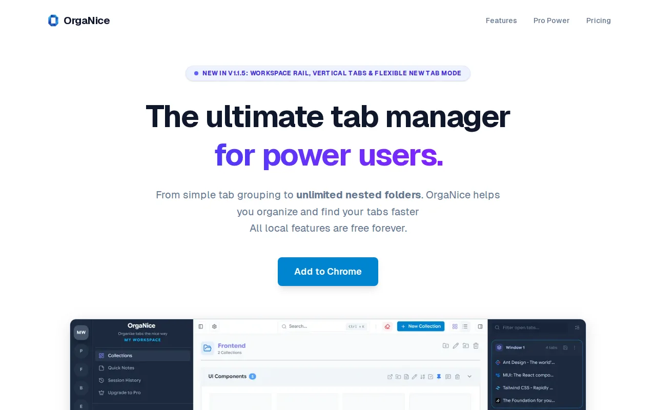 A Toby alternative with vertical tabs and no forced new tab override