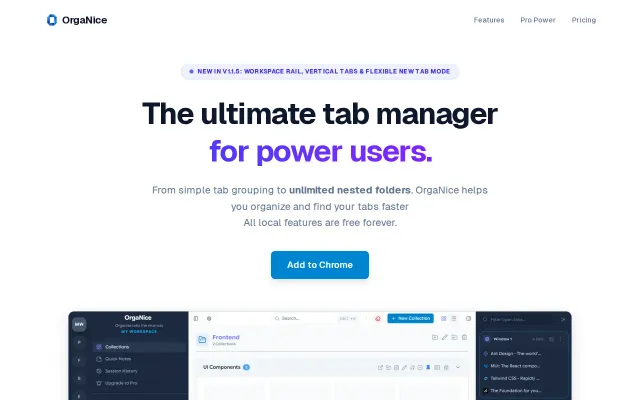 A Toby alternative with vertical tabs and no forced new tab override