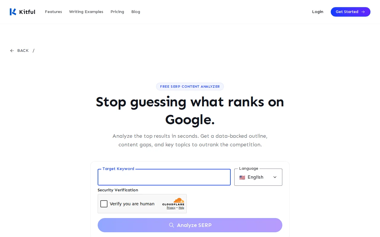 I built a free keyword checker to see if you can rank