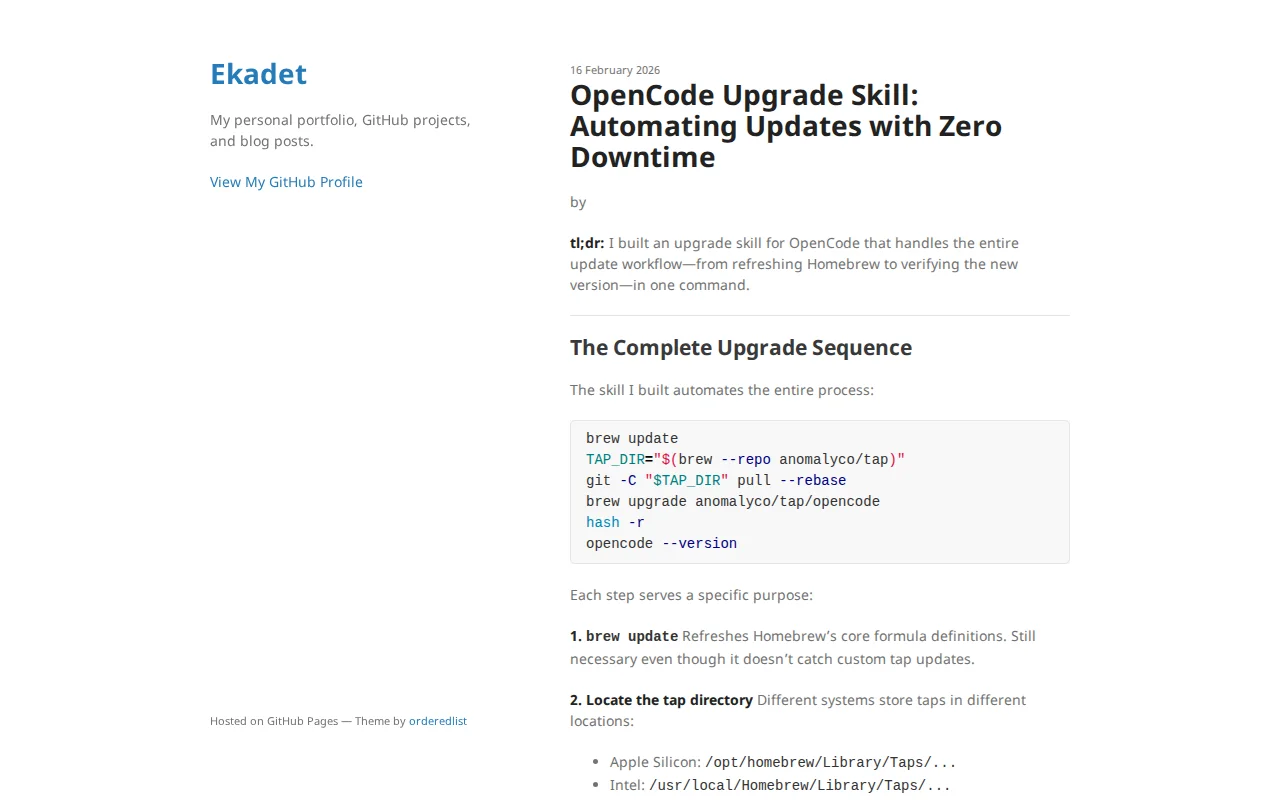 OpenCode Upgrade Skill: Automating Updates