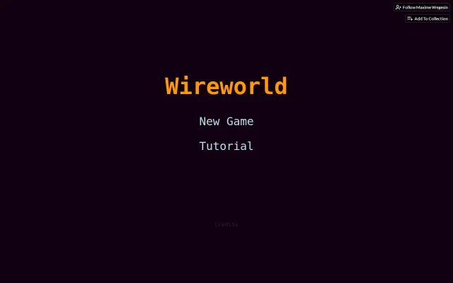 I build a puzzle game based on the wireworld cellular automation