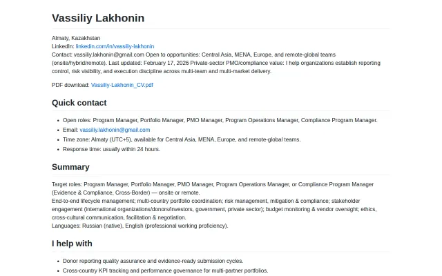 Non-technical person used Codex to make an AI-searchable CV site