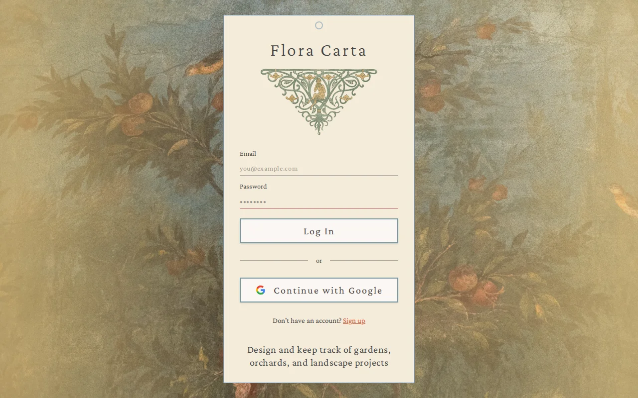 Flora Carta, design and keep track of your garden or orchard