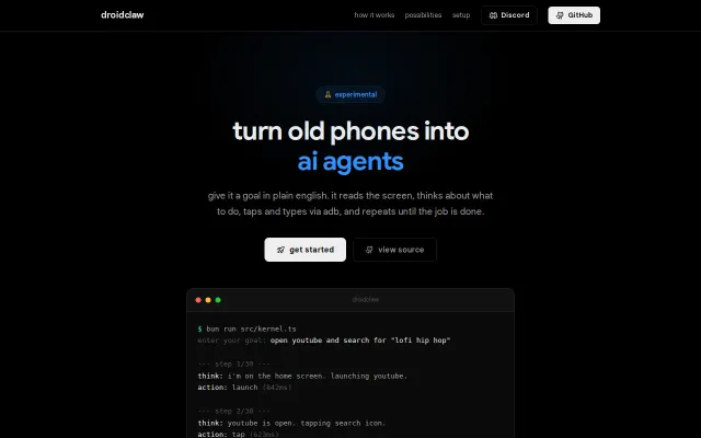 DroidClaw – Turn old Android phones into AI agents
