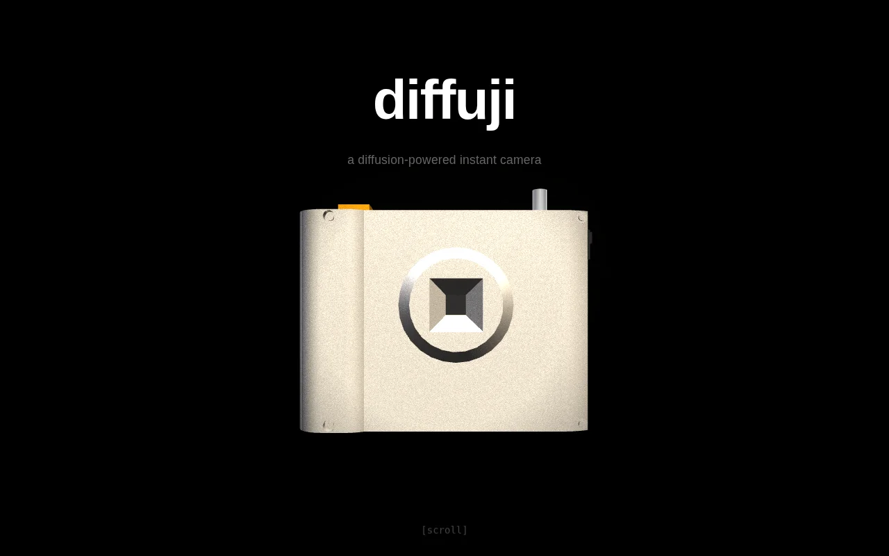 Diffuji – a diffusion-powered instant camera