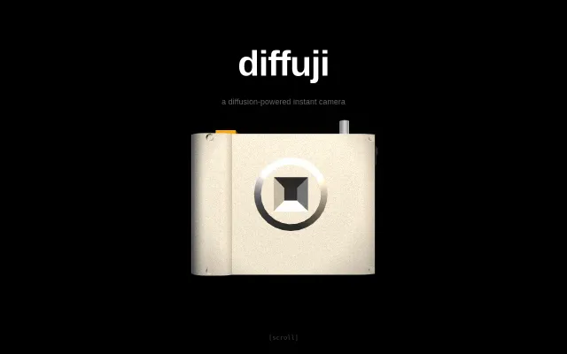 Diffuji – a diffusion-powered instant camera