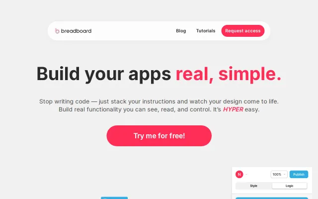 Breadboard – a modern HyperCard for building web apps on the canvas