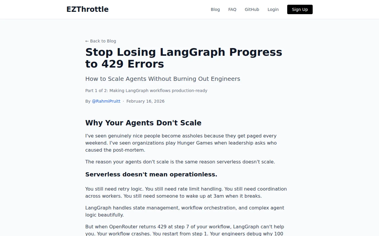 Stop Losing LangGraph Progress to 429 Errors