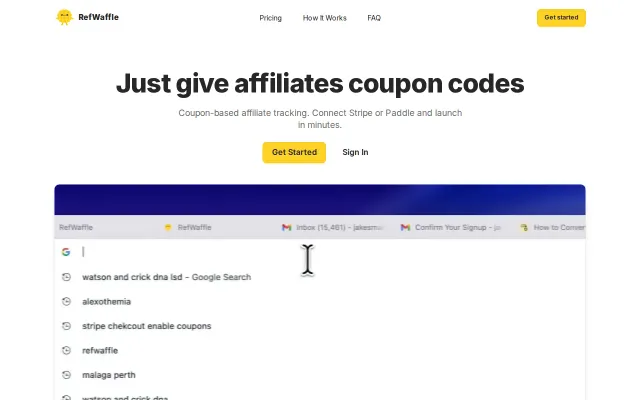 I made an affiliate site that tracks sales with coupons, not cookies