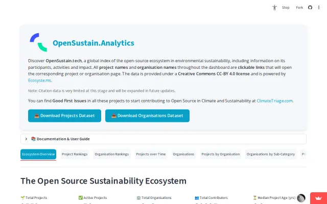 OpenSustain.Analytics