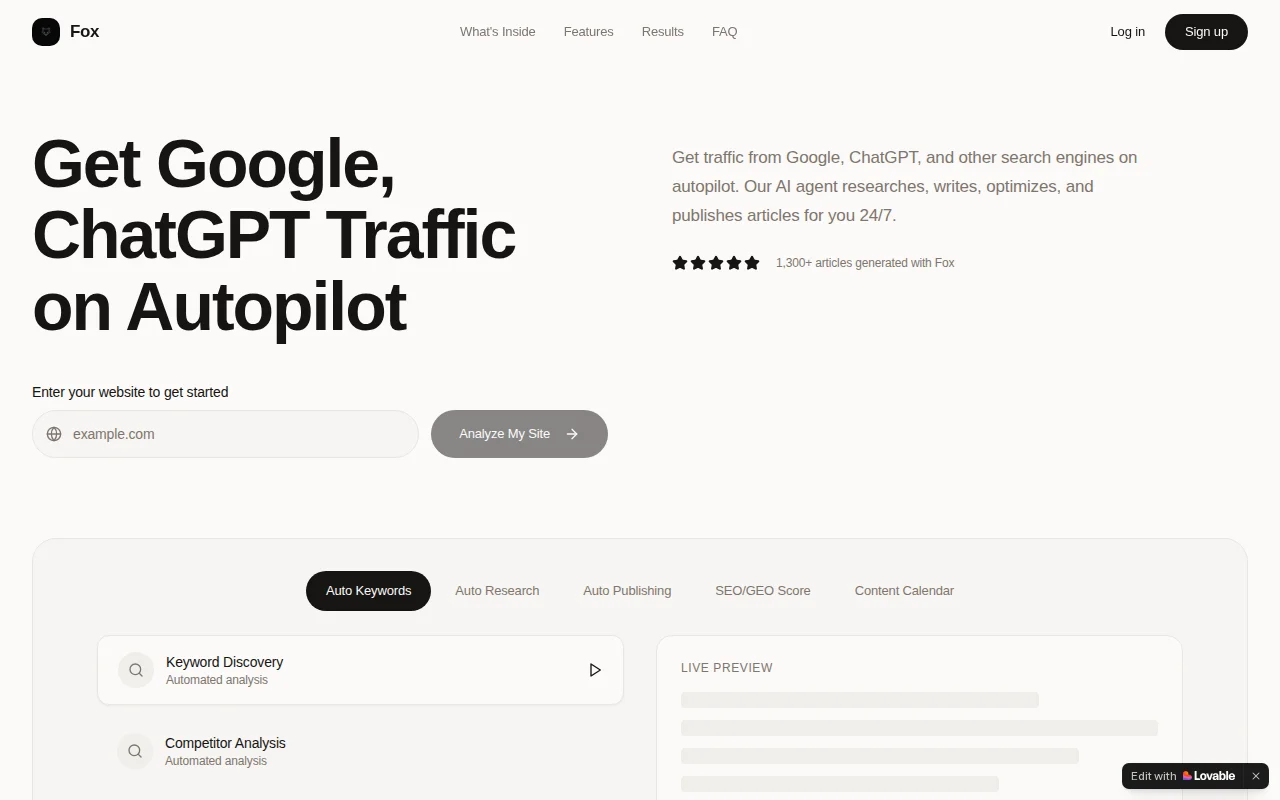 AI Agent for SEO on Autopilot