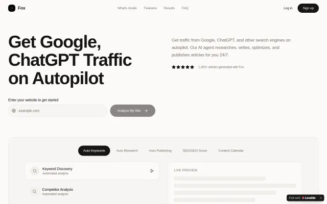 AI Agent for SEO on Autopilot