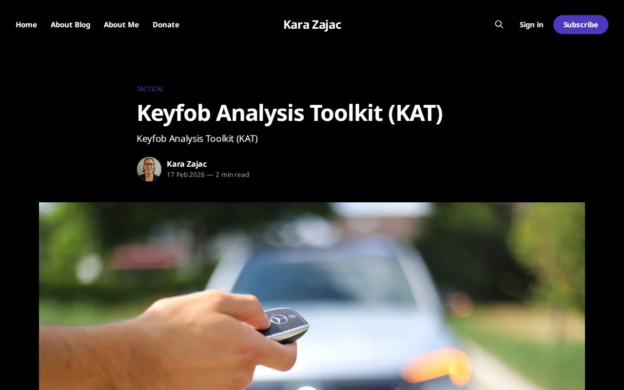 Keyfob Analysis Toolkit