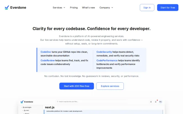 Everdone CodeSecurity and CodePerformance